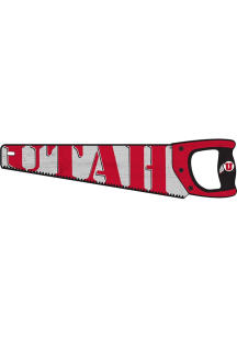 Utah Utes Wood Handsaw Sign - Red