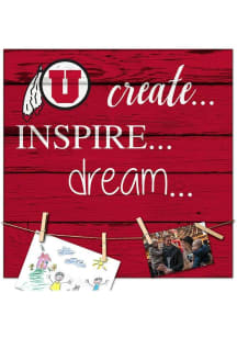 Utah Utes Create Inspire Dream Sign - Red
