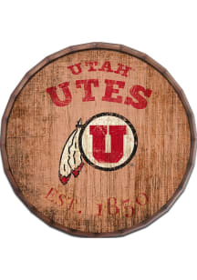 Utah Utes Established Dated Sign - Red