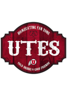 Utah Utes 24 Inch Homegating Tavern Sign - Red