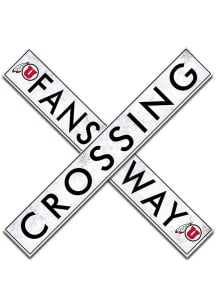 Utah Utes 48 Inch Fans Way Crossing Wall Art - Red