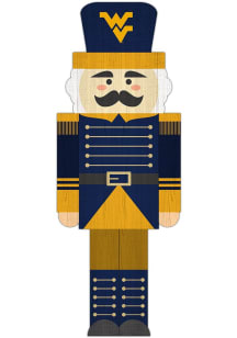 West Virginia Mountaineers 31 Inch Nutcracker Leaner Sign - Blue
