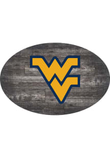 West Virginia Mountaineers 46 Inch Distressed Wood Sign - Blue