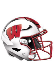 Wisconsin Badgers 24in Helmet Cutout Sign - Red