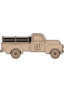 Wisconsin Badgers Truck Coloring Sign - Red
