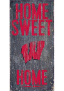 Wisconsin Badgers Home Sweet Home Sign - Red