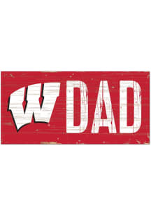 Wisconsin Badgers DAD Sign - Red