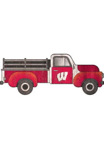 Wisconsin Badgers 15 Inch Truck Sign - Red