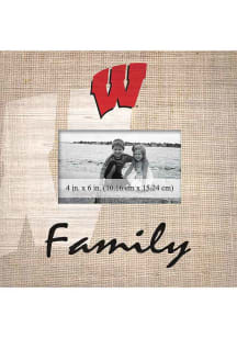 Wisconsin Badgers Family Picture Picture Frame - Red