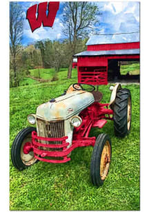 Wisconsin Badgers Farmscape Sign - Red