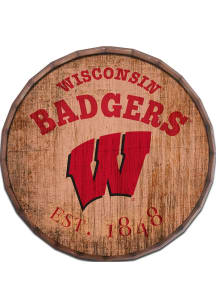Wisconsin Badgers Established Dated Sign - Red