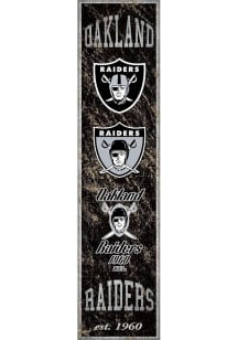 Las Vegas Raiders Heritage Banner 6x24 Sign - Black