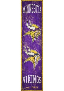 Minnesota Vikings Heritage Banner 6x24 Sign - Purple