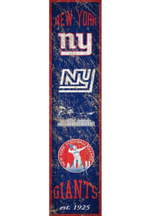New York Giants Heritage Banner 6x24 Sign - Blue