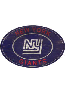 New York Giants 46in Heritage Oval Sign - Blue