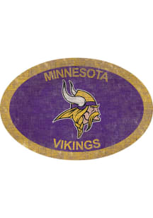 Minnesota Vikings 46in Oval Sign - Purple