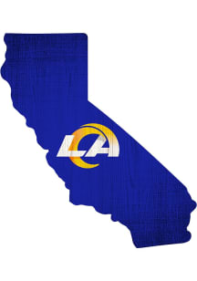 Los Angeles Rams State Cutout Sign - Blue