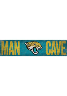 Jacksonville Jaguars Man Cave 6x24 Sign - Teal