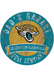 Jacksonville Jaguars Dads Garage Sign - Teal