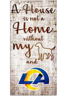 Los Angeles Rams A House is Not a Home Sign - Blue