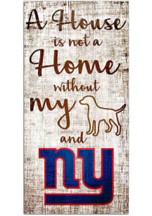New York Giants A House is Not a Home Sign - Blue