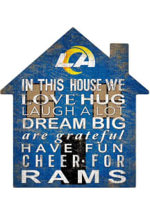 Los Angeles Rams House 12in Sign - Blue