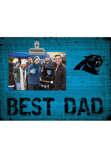 Carolina Panthers Best Dad Clip Picture Frame - Blue