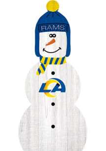 Los Angeles Rams Snowman Leaner Sign - Blue
