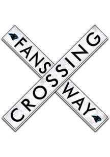Carolina Panthers 48in Fans Way Crossing Wall Art - Blue