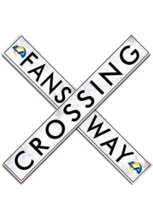 Los Angeles Rams 24in Fans Way Crossing Wall Art - Blue