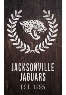 Jacksonville Jaguars Laurel Wreath Sign - Teal