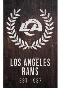Los Angeles Rams Laurel Wreath Sign - Blue