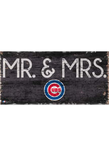 Chicago Cubs Mr and Mrs Sign - Blue
