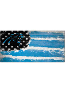 Carolina Panthers Flag 6x12 Sign - Blue
