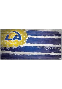 Los Angeles Rams Flag 6x12 Sign - Blue