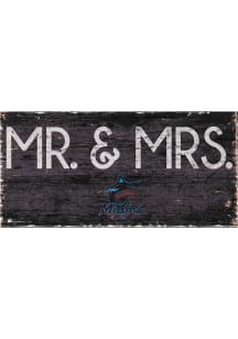 Miami Marlins Mr and Mrs Sign - Blue