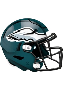 Philadelphia Eagles 12in Authentic Helmet Sign - Midnight Green