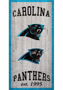 Carolina Panthers Heritage 6x12 Sign - Blue