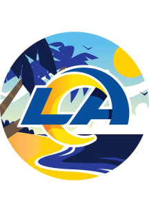 Los Angeles Rams Landscape Circle Sign - Blue