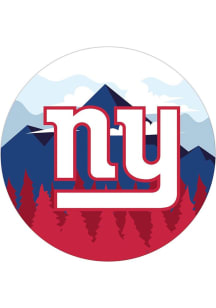 New York Giants Landscape Circle Sign - Blue