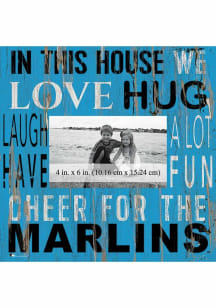 Miami Marlins In This House 10x10 Picture Frame - Blue