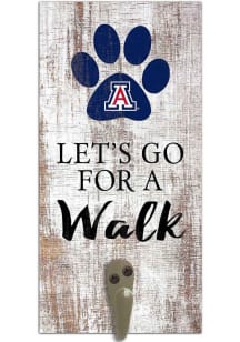 Arizona Wildcats 6x12 Leash Holder Sign - White