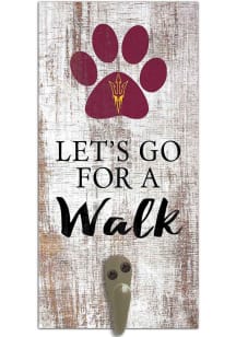 Arizona State Sun Devils 6x12 Leash Holder Sign - White