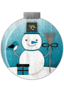 Jacksonville Jaguars Snowglobe 12in Sign - Teal