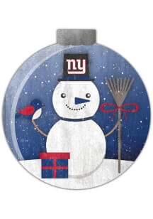 New York Giants Snowglobe 12in Sign - Blue