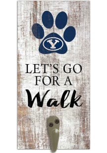 BYU Cougars 6x12 Leash Holder Sign - White