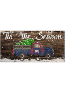 New York Giants Tis the Season 6x12 Sign - Blue