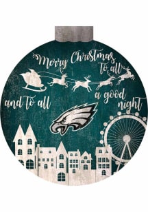 Philadelphia Eagles Christmas Village Sign - Midnight Green