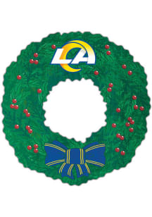 Los Angeles Rams Wreath 16in Sign - Blue
