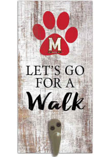 Maryland Terrapins 6x12 Leash Holder Sign - White